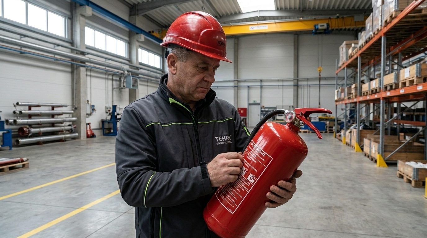 Przeglądy PPOŻ – konserwacja gaśnic, hydrantów i systemów SSP przez TEHRA SERWIS